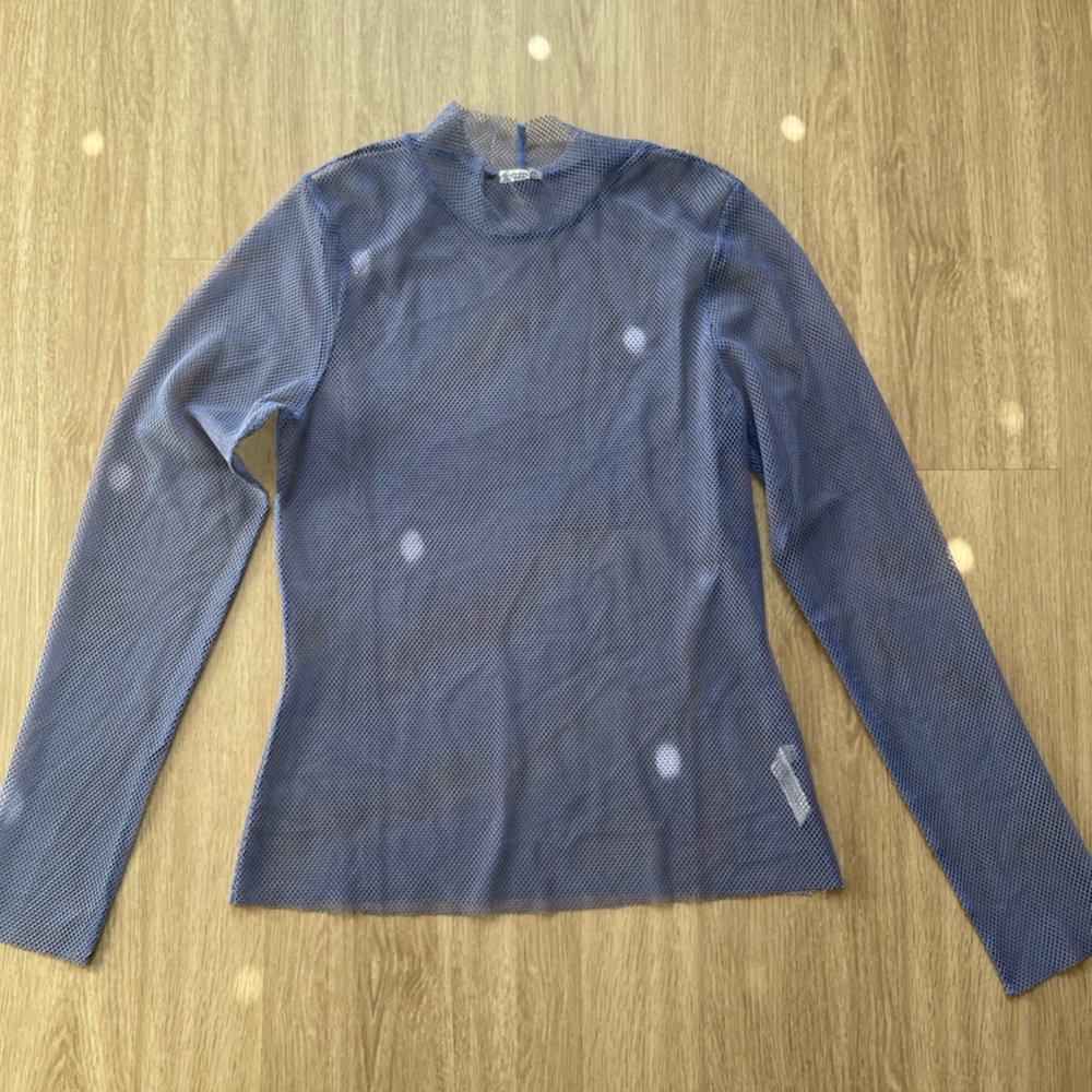 NWOT Free people intimately mesh top — size large — indigo color